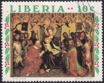 Stamps : Africa : Liberia :  adoración de los Magos II