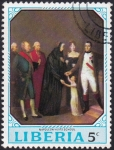 Stamps Liberia -  Napoleon visita escuela