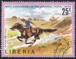Stamps Liberia -  Pony Express