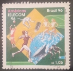 Stamps : America : Brazil :  International Telecommunications Exhibition "Americas Telecom 96" - Rio de Janeiro, Brazil