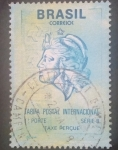 Stamps : America : Brazil :  tarifa postal internacional