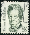 Stamps United States -  Thomas H. Gallauder