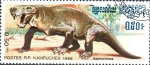 Stamps Cambodia -  ANIMALES  PREHISTÓRICOS.  SAUROCTONUS.