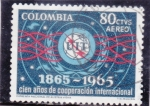 Stamps Colombia -  CENTENARIO UIT