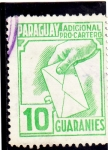 Stamps : America : Paraguay :  adicional pro-cartero