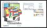 Stamps Spain -  Sobre primer día - Efemérides - Bicentenario de la Independencia de las Re publicas Ibeoameicanas