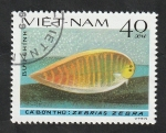 Stamps Vietnam -  376 - Pez plano