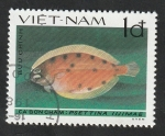 Sellos de Asia - Vietnam -  380 - Pez plano