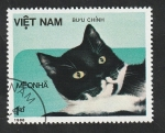 Stamps Vietnam -  685 - Gato de raza