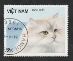 Sellos de Asia - Vietnam -  686 - Gato de raza