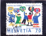 Stamps Switzerland -  DERECHOS DE LA INFANCIA