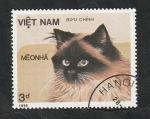 Stamps Vietnam -  688 - Gato de raza