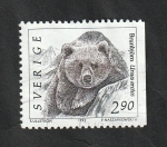 Stamps Sweden -  1742 - Oso pardo