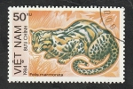 Stamps Vietnam -  484 A - Animal salvaje
