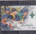 Sellos de Oceania - Australia -  100 ANIV SCOUTS AUSTRALIA 
