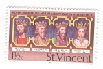 Stamps Saint Vincent and the Grenadines -  25 aniversario del acceso al trono de Isabel II