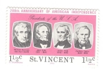 Stamps Saint Vincent and the Grenadines -  Bicentenario de la independencia de Estados Unidos