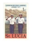 Stamps Saint Lucia -  Congreso Boy Scout del Caribe