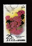 Stamps North Korea -  Rhododendron obtusum