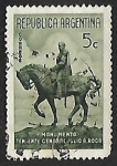 Stamps Argentina -  Estatua del Ge. Julio Roca