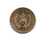 monedas del Mundo : America : Guatemala :  RM-284   REPÚBLICA  DE  GUATEMALA   (Anverso)