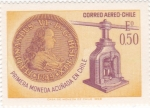 Stamps Chile -  PRIMERA MONEDA ACUÑADA EN CHILE 