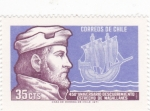 Stamps Chile -  450º ANIV. DESCUBRIMIENTO ESTRECHO DE MAGALLANES