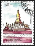 Stamps Laos -  That Luang temple