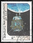 Stamps Laos -  Exploración del espacio - luna 3 -