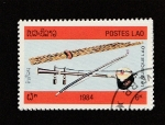 Stamps Laos -  Instrumentos musicales