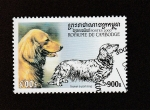 Stamps Cambodia -  Teckel de pelo largo