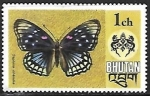 Stamps Bhutan -  Mariposas - Sephisa chandra)