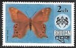 Stamps Bhutan -  Maiposas - Lethe kansa
