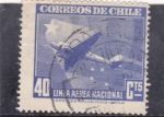 Sellos de America - Chile -  LINEA AÉREA NACIONAL