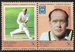 Stamps Oceania - Tuvalu -  Grandes Jugadores de Cricket - D.B.Close