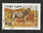 Stamps Vietnam -  313 - Animal salvaje, cebra