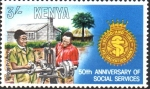 Stamps Kenya -  50th  ANIVERSARIO  DE  LOS  SERVICIOS  SOCIALES  DE  SALVACIÓN.  ENTRENAMIENTO  TÉCNICO.