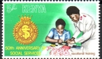 Stamps : Africa : Kenya :  50th  ANIVERSARIO  DE  LOS  SERVICIOS  SOCIALES  DE  SALVACIÓN.  ENTRENAMIENTO  VOCACIONAL.