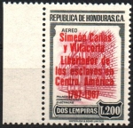 Stamps Honduras -  BICENTENARIO  DE  SIMEÓN  CAÑAS  Y  VILLACORTA.  LIBERTADOR  DE  LOS  ESCLAVOS  EN  CENTRO  AMÉRICA.