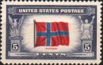 Stamps United States -  BANDERA  DE  NORUEGA