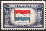 Stamps United States -  BANDERA  DE  HOLANDA