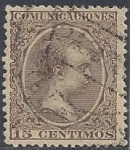 Stamps : Europe : Spain :  0219 - Alfonso XIII, Tipo Pelón
