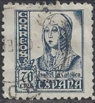 Stamps Spain -  0827 - Isabel la Católica