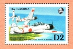 Stamps : Africa : Gambia :  SEGUNDA  GUERRA  MUNDIAL  EN  EL  PACÍFICO.  ATAQUE  JAPONÉS  A  PEARL  HARBOR.