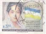 Stamps Chile -  BICENTENARIO NACIMIENTO JAVIERA CARRERA