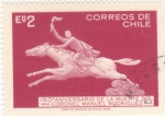 Stamps Chile -  150º ANIVERSARIO DE LA MUERTE DEL CORONEL MANUEL RODRIGUEZ