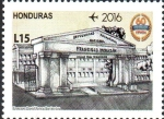 Sellos de America - Honduras -  60th  ANIVERSARIO  DE  LA  U.P.N.F.M.  FRONTISPICIO.