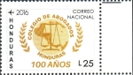 Stamps America - Honduras -  CENTENERIO  DEL  COLEGIO  DE  ABOGADOS  DE  HONDURAS