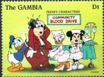 Stamps Gambia -  IMPULSO  DE  SANGRE  COMUNITARIA.