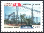 Stamps Honduras -  60th  ANIVERSARIO  DE  LA  E.N.E.E.  SUBESTACIÓN   SAN  NICOLÁS.  